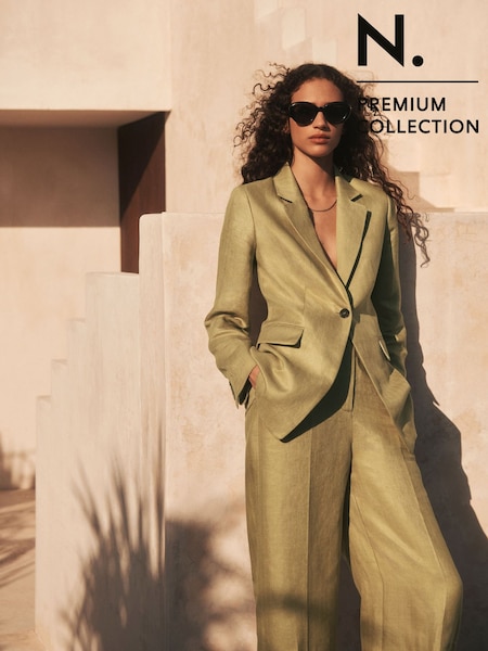 Green N Premium 100% Linen Blazer (AT6489) | €117