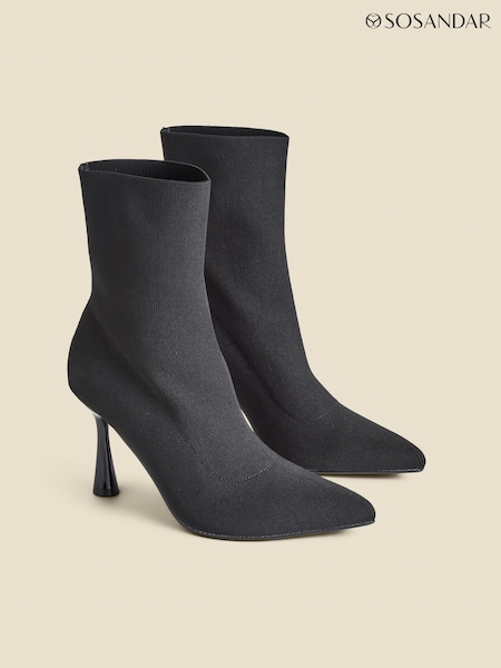 Sosandar Flared Heel Sock Boots (AT6516) | € 55
