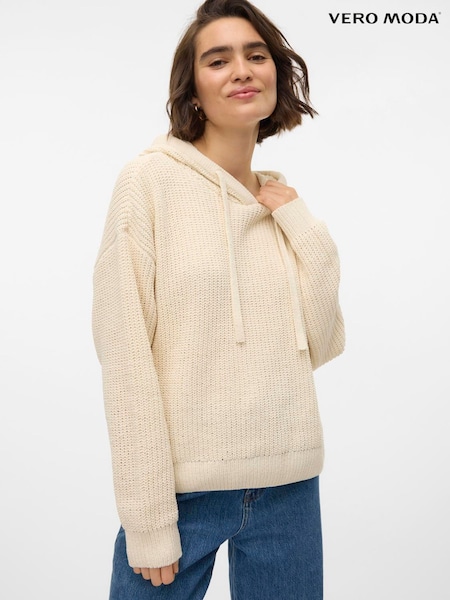VERO MODA Knitted Long Sleeve Hoodie (AT6621) | ‏181‏₪