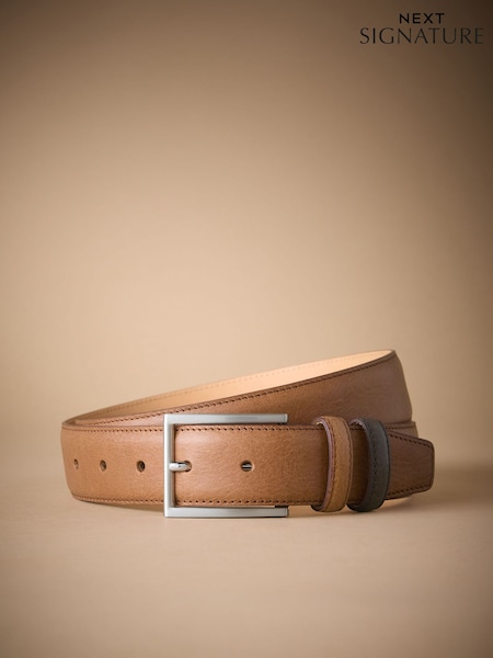 Tan Brown Signature Leather Belt (AT6822) | €35