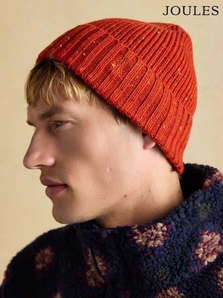Joules Hammond Orange Beanie Hat (AT6842) | € 30