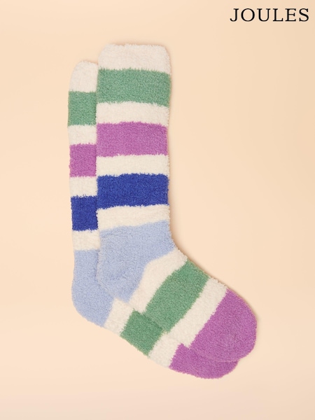 Azul - Joules Fluffy Socks (AT6935) | R$ 100
