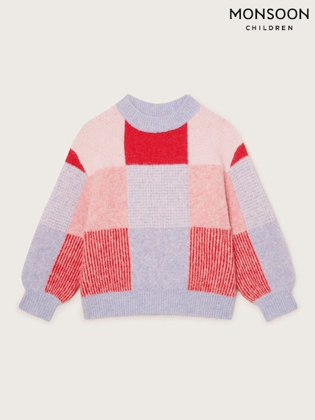 Monsoon Check Print Brushed Jumper (AT7013) | €23 - €26