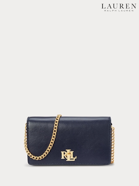 Lauren Ralph Lauren Leather Chain Crossbody Turn Lock Bag (AT7104) | €118