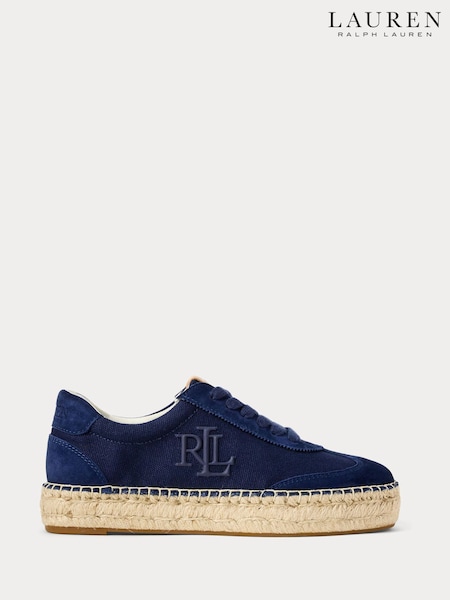 Lauren Ralph Lauren Luize Canvas Suede Trainers (AT7120) | €228