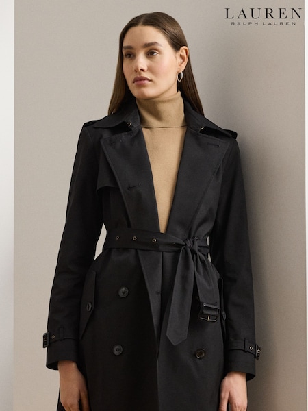 Lauren Ralph Lauren Double-breasted Cotton-blend Trench Coat (AT7127) | €503