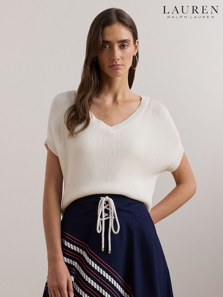 Lauren Ralph Lauren Emari Short Sleeve Knit Jumper (AT7140) | 777 LEI