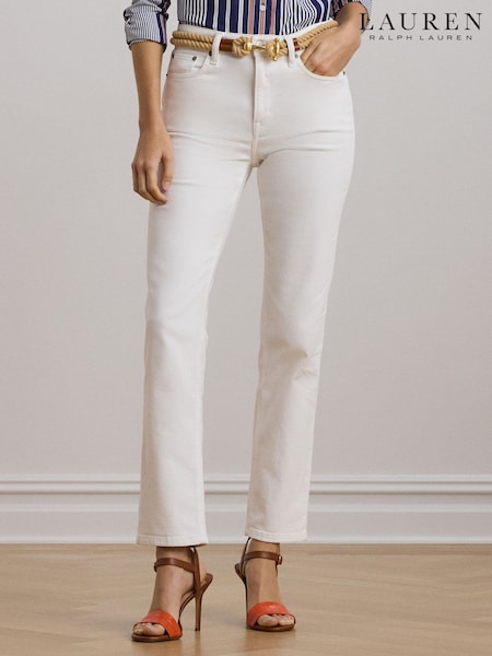 Lauren Ralph Lauren High-Rise Straight Ankle Jeans (AT7182) | €211