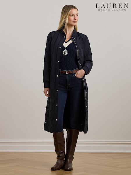 Lauren Ralph Lauren Onion-quilted Long Jacket (AT7185) | €352