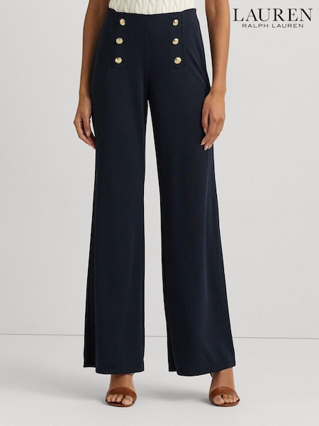 Lauren Ralph Lauren High Waisted Button Detail Trousers (AT7188) | €125