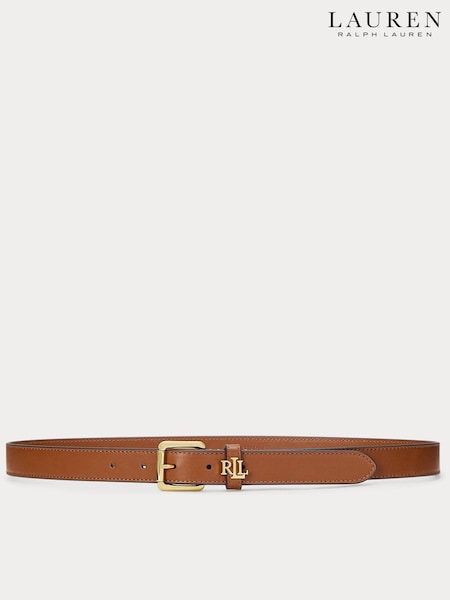 Lauren Ralph Lauren Smooth Leather Keeper Logo Belt (AT7197) | €113