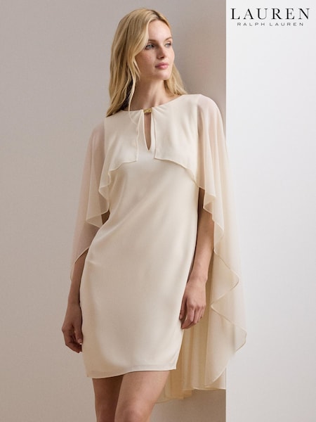 Lauren Ralph Lauren Renelle Cape Long Sleeve Mini Dress (AT7201) | €370