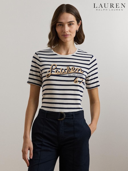 Lauren Ralph Lauren Katlin Stripe Jersey Top (AT7211) | 168 €