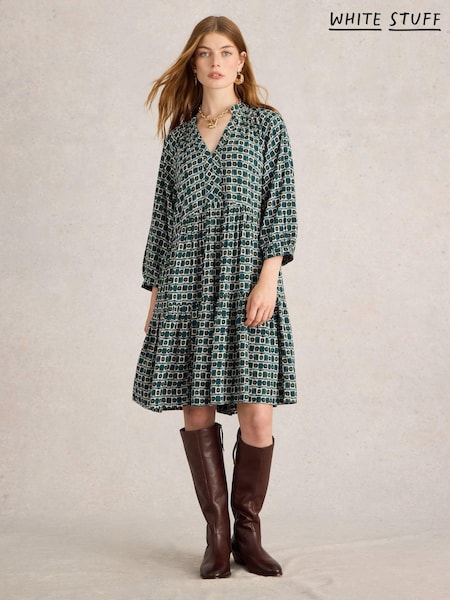 White Stuff Green Sophia Dress (AT7266) | 159 QAR