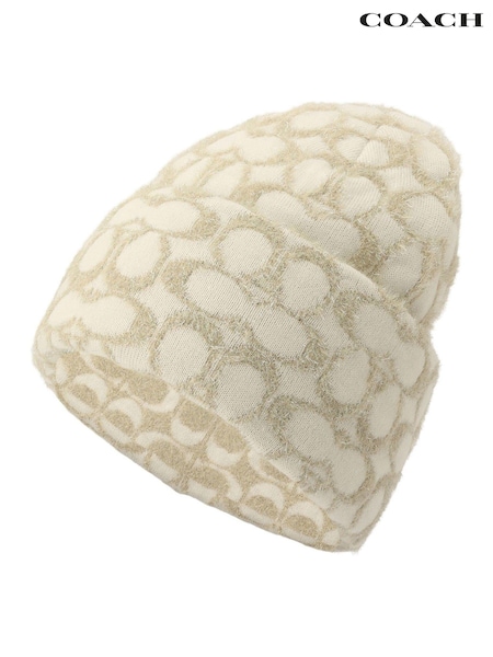 COACH White Signature C Metallic Beanie (AT7312) | €106
