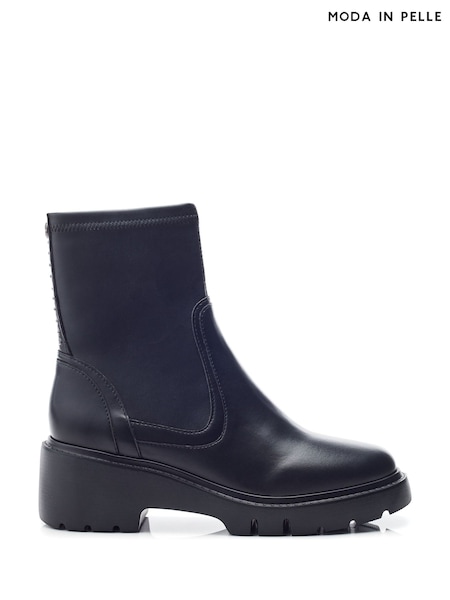 Moda in Pelle Arvert Stud Detailed Sock Ankle Black Boots (AT7387) | R$ 1.275