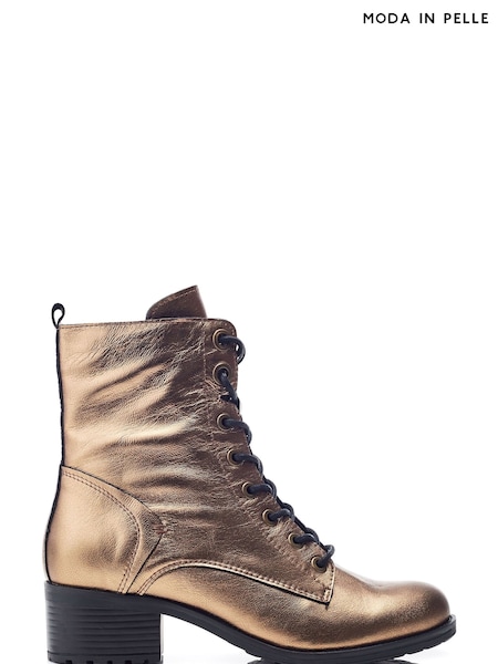 Moda in Pelle BEZZIE LACE UP LEATHER ANKLE BOOT (AT7394) | $243