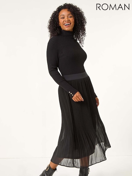 Roman Petite Crystal Pleated Skirt (AT7421) | ‏239‏₪