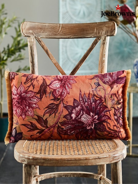 Joe Browns Reversible Tasselled Floral Velvet Cushion (AT7489) | €63