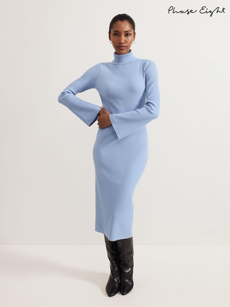 Phase Eight Blue Kylie Knit Dress (AT7549) | 272 QAR