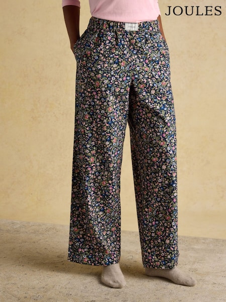 Joules Stella Ditsy Floral Woven Brushed Cotton Trouser (AT7674) | R$ 385