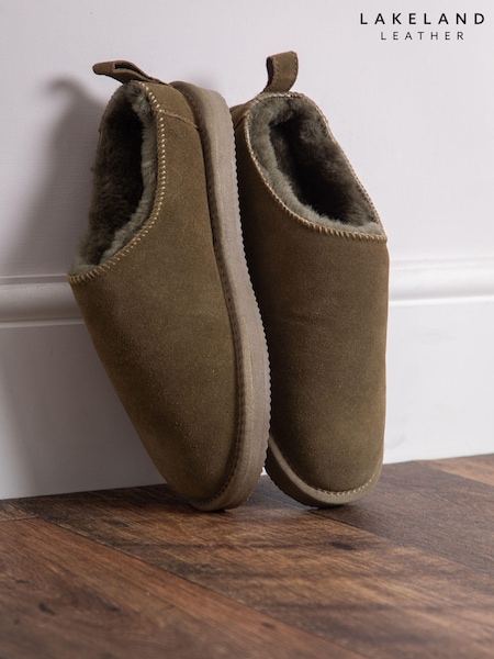 Lakeland Leather Green Ladies Sheepskin Clog Winter Slippers (AT7760) | R$ 740