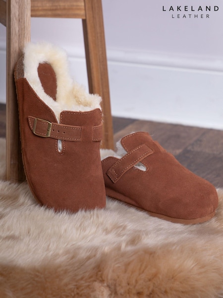 Lakeland Leather Unisex Sheepskin Clog Slippers (AT7867) | ‏402‏₪