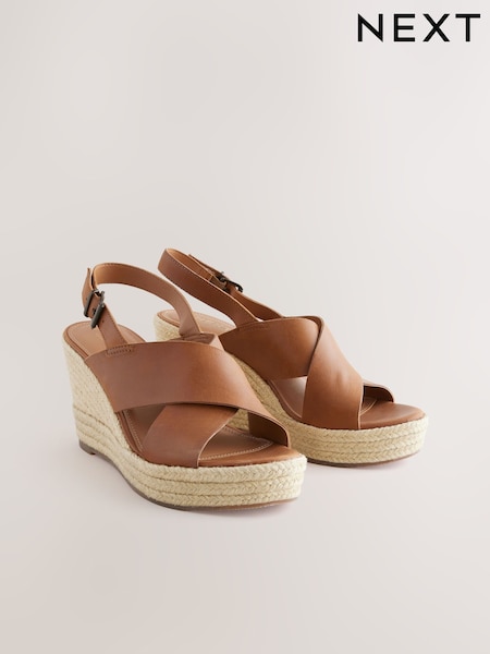Maro-arămiu Maro - Forever Comfort® Pantofi din piele cu degete rotunde, cu răscroială pe platformă Slingback (AT7945) | 313 LEI
