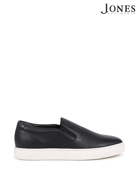 črna - Jones Bootmaker Ryden Leather Slip-On Trainers (AT7948) | € 130