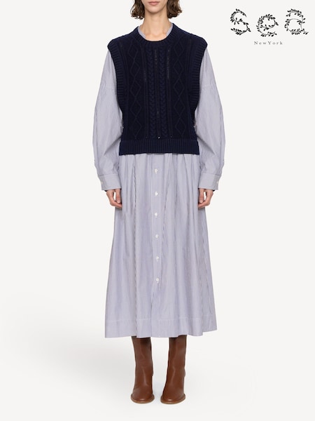Sea New York Blue Caleb Cable Knit Dress (AT8087) | 26,435 UAH