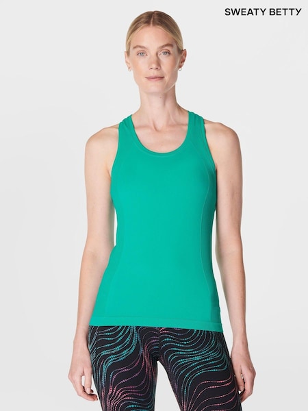 Sweaty Betty Green Athlete Seamless Workout Tank Top (AT8179) | €32