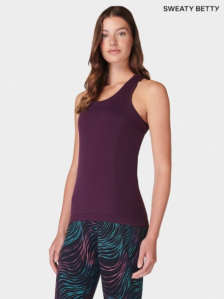 Sweaty Betty Purple Athlete Seamless Workout Tank Top (AT8188) | ₪201