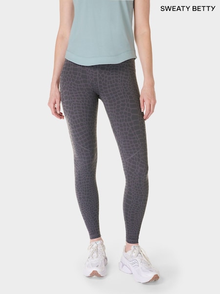 Sweaty Betty Grey Full Length Power Workout Leggings (AT8233) | R$ 870
