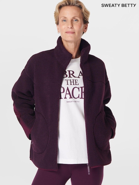 Sweaty Betty Plush Textured Zip Up Sweater (AT8238) | 87 €