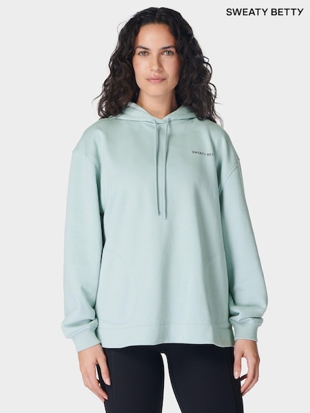 Albastru - Sweaty Betty Revive Longline Hanorac cu glugă (AT8242) | 313 LEI
