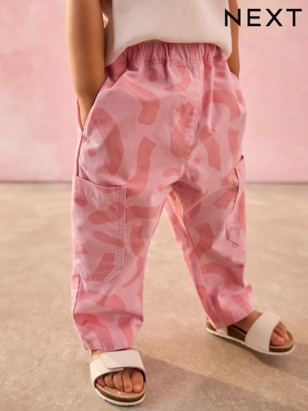 Pink 100% Cotton Pattern Pullon Trousers (3mths-7yrs) (AT8287) | $16 - $19