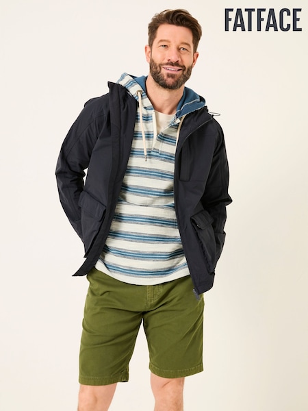 FatFace Navy Waterproof Lightweight Jacket (AT8411) | €112