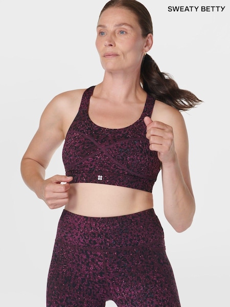 Lila - Sweaty Betty Medium Power Support Sports Bra (AT8422) | 43 €