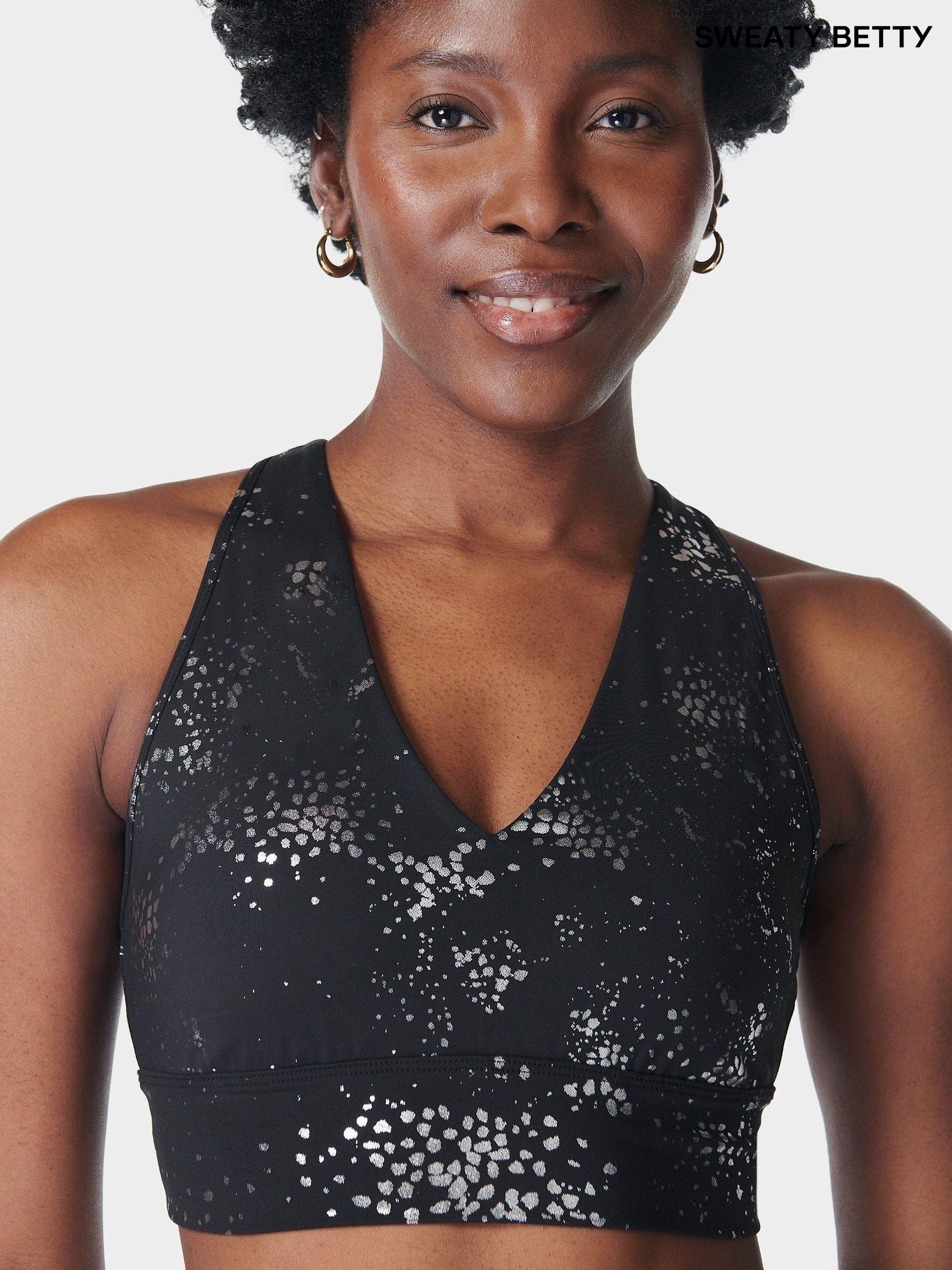 Sweaty Betty Black Sports Bra Print Sportswear Lingerie Next Luxembourg