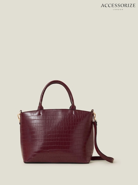 Accessorize Faux Croc Handbag (AT8508) | ‏144 د.إ.‏