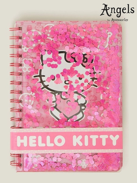 Angels By Accessorize Pink Girls Hello Kitty® Confetti Cover Notebook (AT8521) | €16