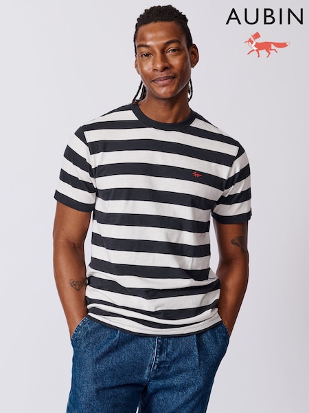 Aubin Yellow Berkeley Slub 100% Cotton T-Shirt (AT8553) | 193 QAR