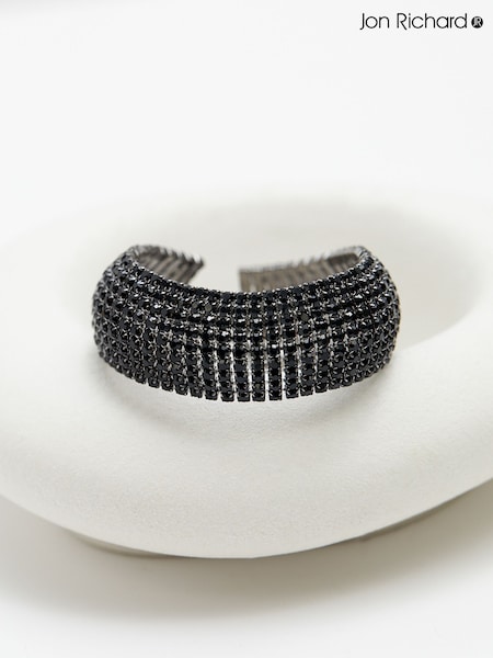 Jon Richard Black Statement Jet Bracelet (AT8593) | €27