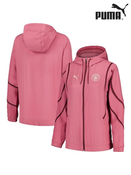 Puma Pink Womens Manchester City Pre Match Jacket (AT8926) | €122