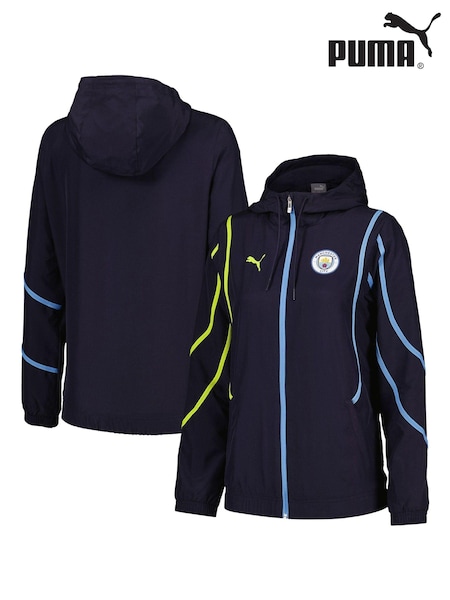 Puma Blue Womens Manchester City Pre Match Jacket (AT8943) | €56