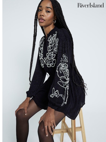 River Island Pearl Embellished Mini Dress (AT8950) | €43