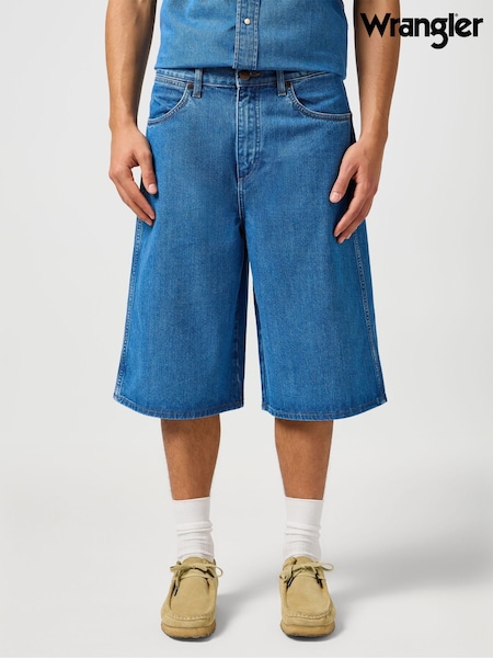 Синий - Wrangler 100% Cotton Jort Shorts (AT9066) | €60