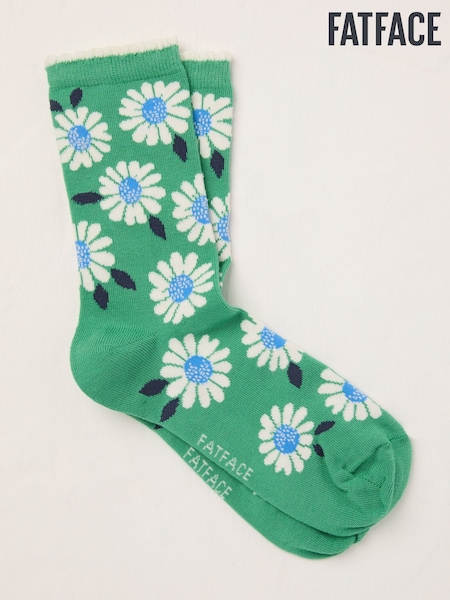 FatFace Green Daisy Socks (AT9307) | AZN 19
