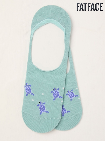 FatFace Green Turtle Footsie Socks (AT9312) | €7