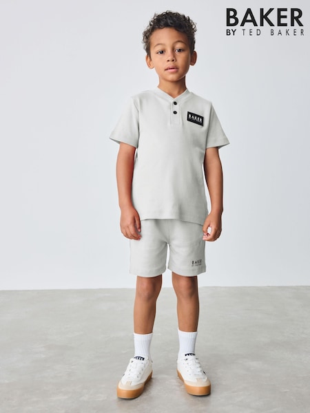 Baker by Ted Baker Varsity 100% Cotton T-Shirt and Shorts Set (AT9385) | AED167 - AED197